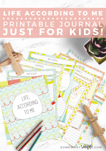 Journal for Kids - Life, According to Me Printable Book