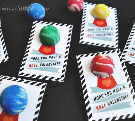 Have a Ball Valentines Cards for Kids