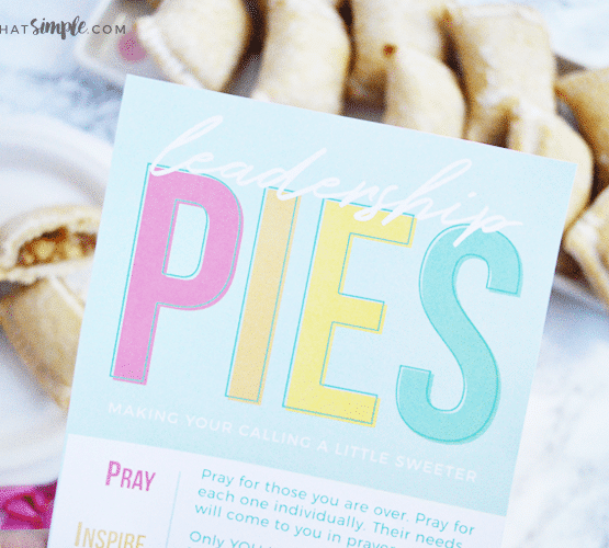 Printable Handout For Leadership Training: Leadership Pies!