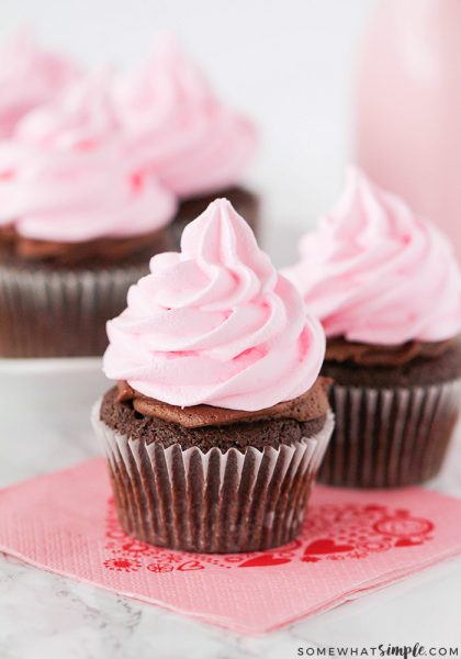 Meringue Cookies + Sweetheart Cupcakes - Somewhat Simple