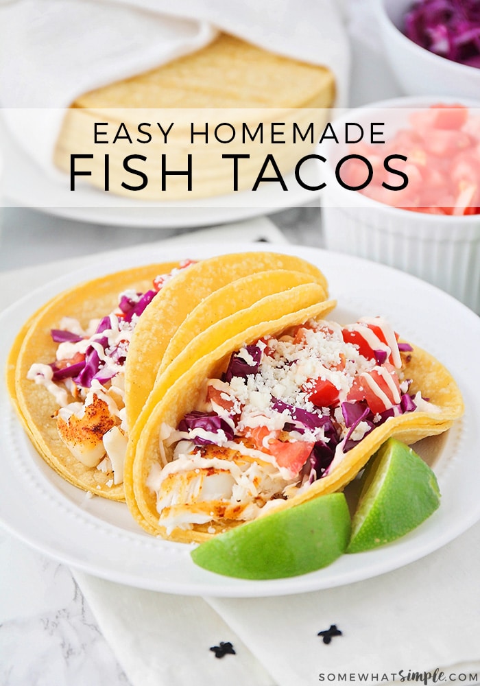EASIEST Baked Tilapia Fish Tacos Recipe | Somewhat Simple