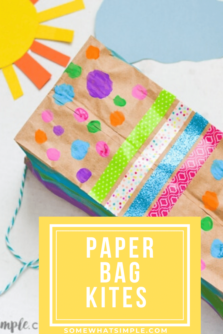 Paper Bag Kites (Fun Craft For Kids) - Somewhat Simple