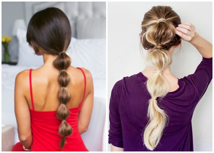 Romantic hairstyle tutorial Stock Photo by ©AlterPhoto 106151934