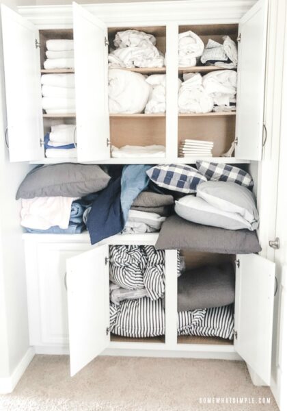 Linen Closet Organization Easy And Affordable Somewhat Simple