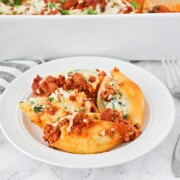 Cheesy Spinach Stuffed Shells - Somewhat Simple