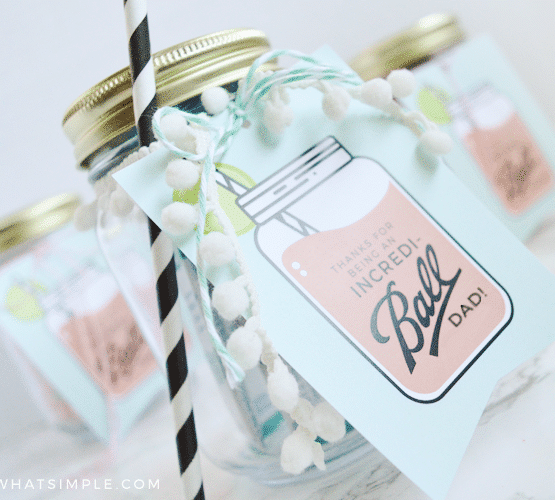 Father's Day Mason Jar Gift Tags