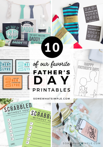 Father's Day Printables - 10 Favorite Gifts for Dad | Somewhat Simple