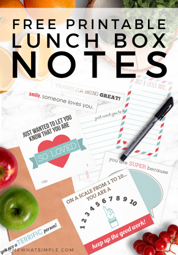 free lunch box notes