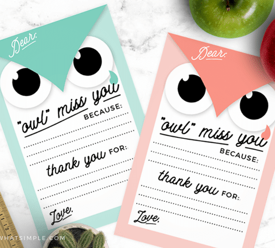 thank you notes for teachers