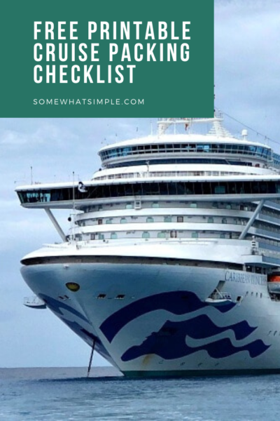 printable cruise packing list free printable somewhat