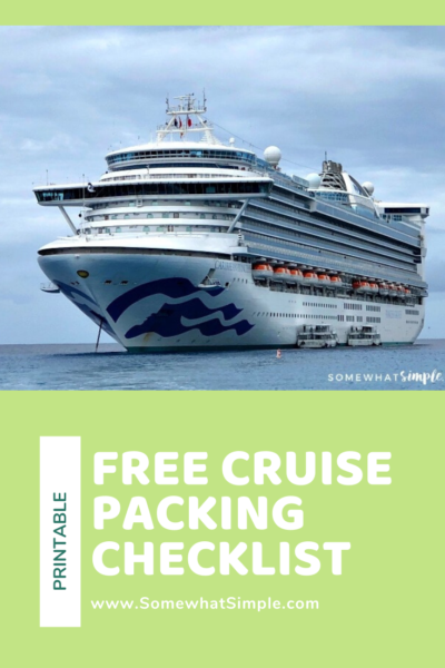 printable cruise packing list free printable somewhat simple