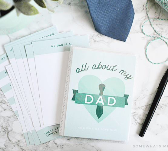 All About My Dad printable