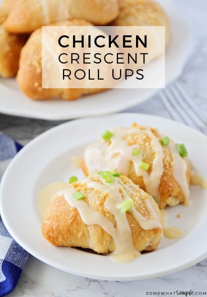 Easy Chicken Crescent Roll Ups Recipe | Somewhat Simple