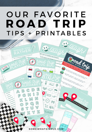 Our Favorite Road Trip Tips + Printables - Somewhat Simple