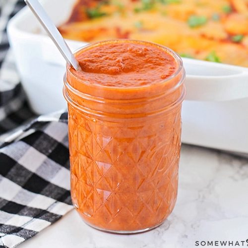 Easy Red Enchilada Sauce (Ready In 15 Mins) - Somewhat Simple