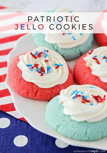 A variety of patriotic and memorial day cookies, including red, white, and blue frosted sugar cookies and chocolate-dipped Oreos, arranged festively.