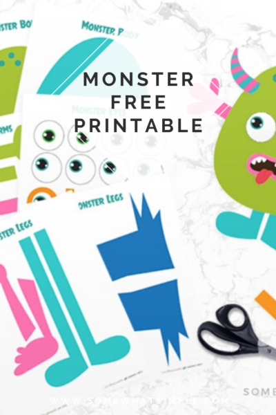 Build A Monster Free Printable Craft Kit | Somewhat Simple