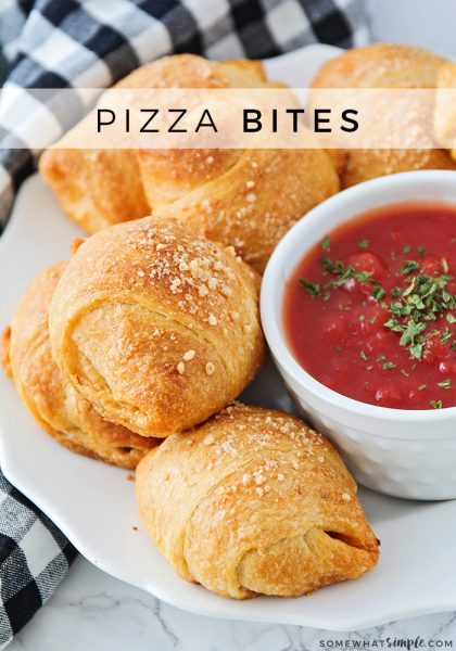 Homemade Pizza Bites Recipe | Somewhat Simple