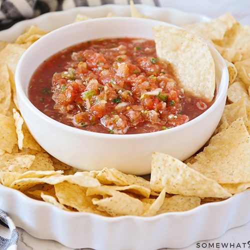 Fresh and Easy Blender Salsa Recipe | Somewhat Simple