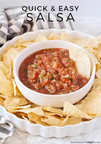 Fresh and Easy Blender Salsa Recipe | Somewhat Simple