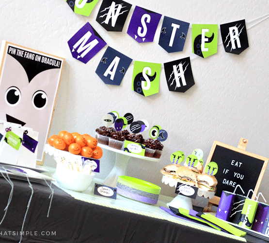 monster mash halloween party printable pack and ideas