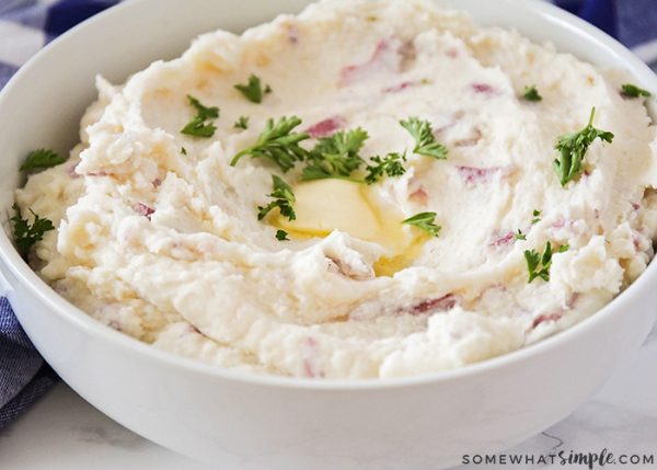 BEST Cream Cheese Mashed Potatoes Recipe | Somewhat Simple