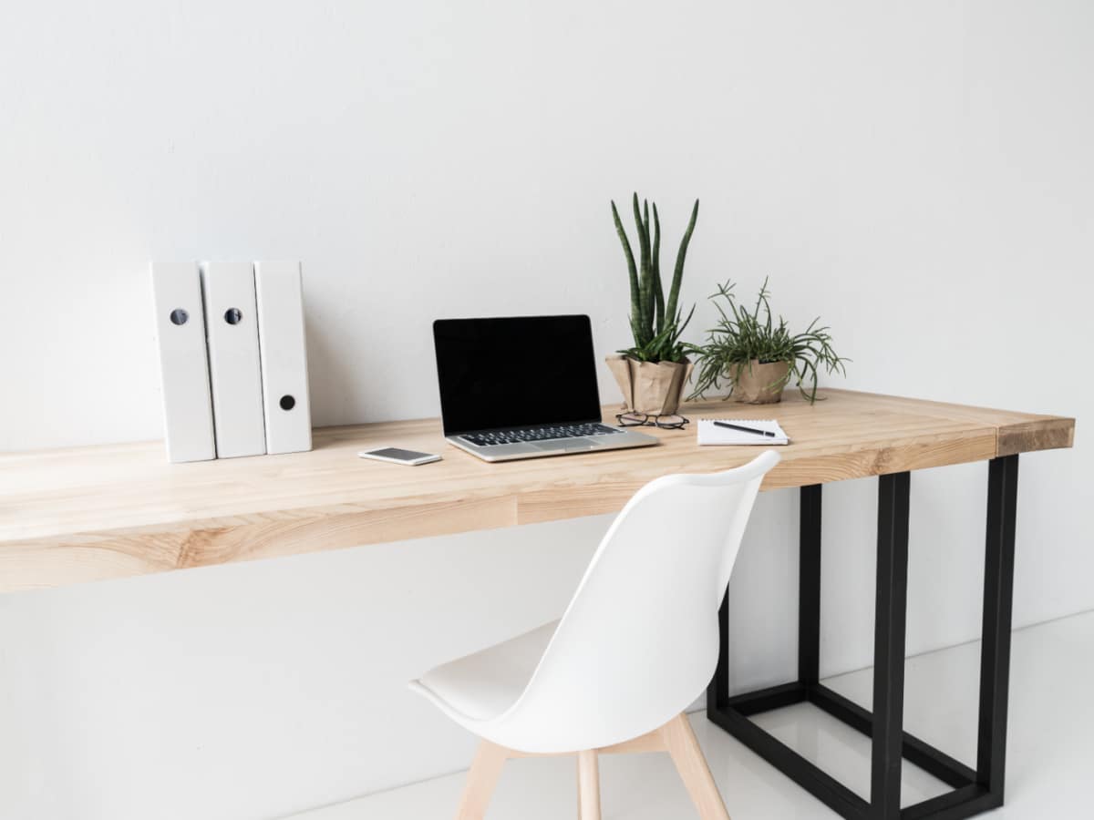 image of an office desk without a watermark