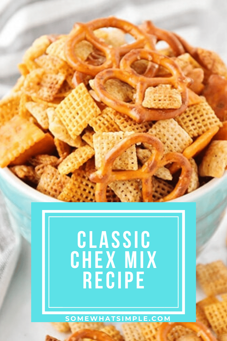 Homemade Original Chex Mix (EASIEST Recipe)