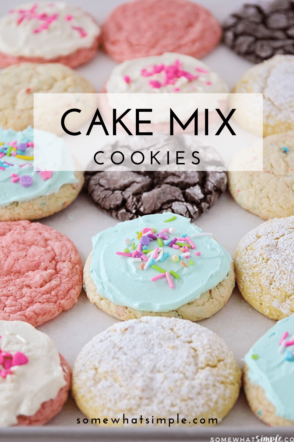 Chocolate Cake Mix Crinkle Cookies Recipe - These Old Cookbooks