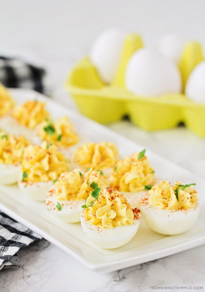 Best Classic Deviled Eggs Recipe | Somewhat Simple