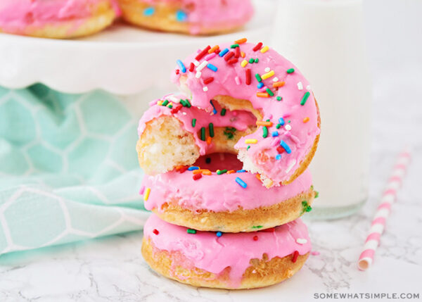 Easiest Cake Mix Donuts Recipe | Somewhat Simple