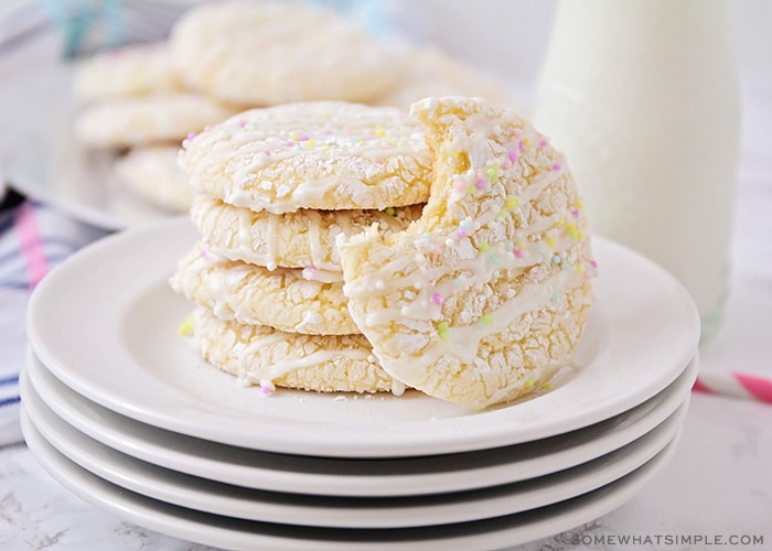 4 Ingredient Funfetti Gluten Free Cake Mix Cookies with M&Ms