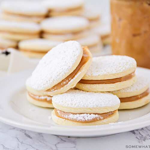 Easy Alfajores Recipe (Dulce de Leche Cookies) Somewhat Simple