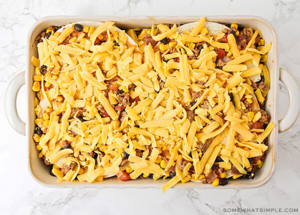 Easy Easy Taco Casserole | from Somewhat Simple