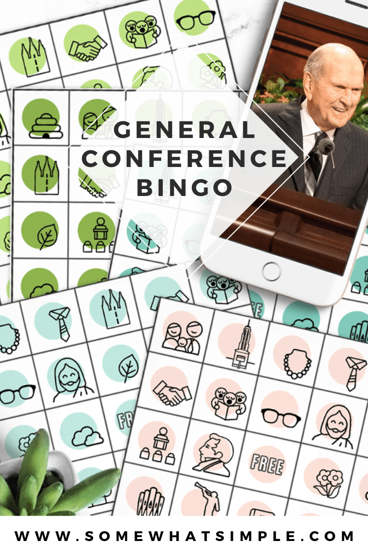 I Spy General Conference Bingo (Free Printables) | Somewhat Simple