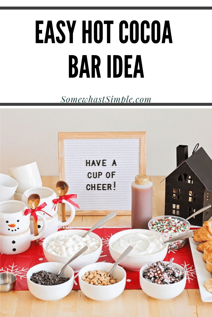 Hot Cocoa Bar Idea