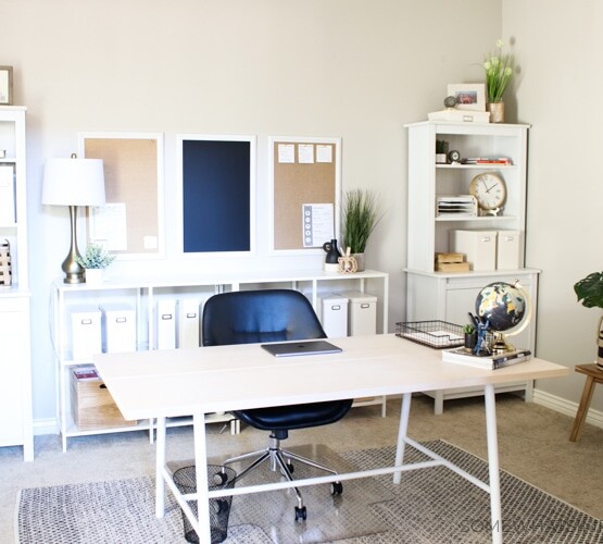 simple home office decor refresh