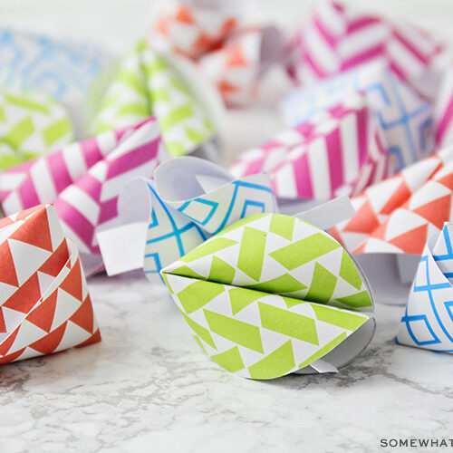 How to Make Paper Fortune Cookies Somewhat Simple