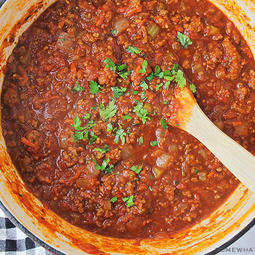 Easiest Homemade Meat Sauce Recipe - Somewhat Simple