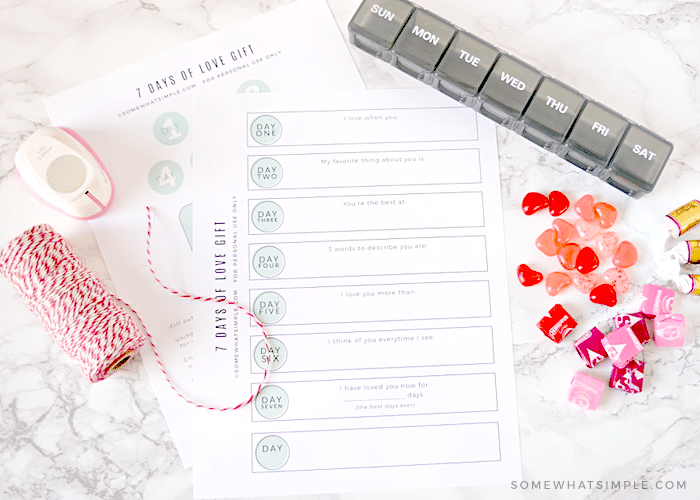 7 Days Of Cute Love Notes FREE Printable Somewhat Simple