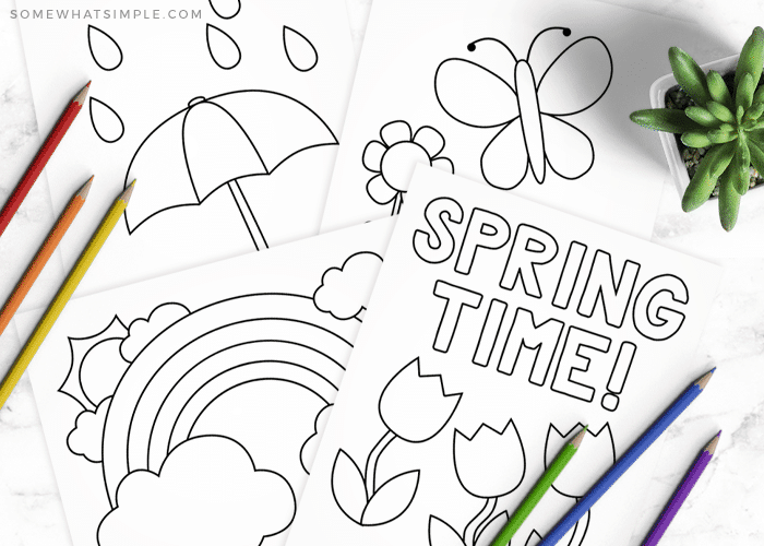 coloring pages of spring