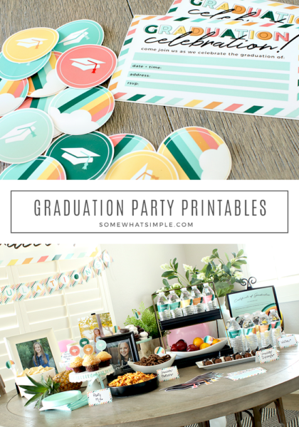 Graduation Party Printables - from SomewhatSimple.com