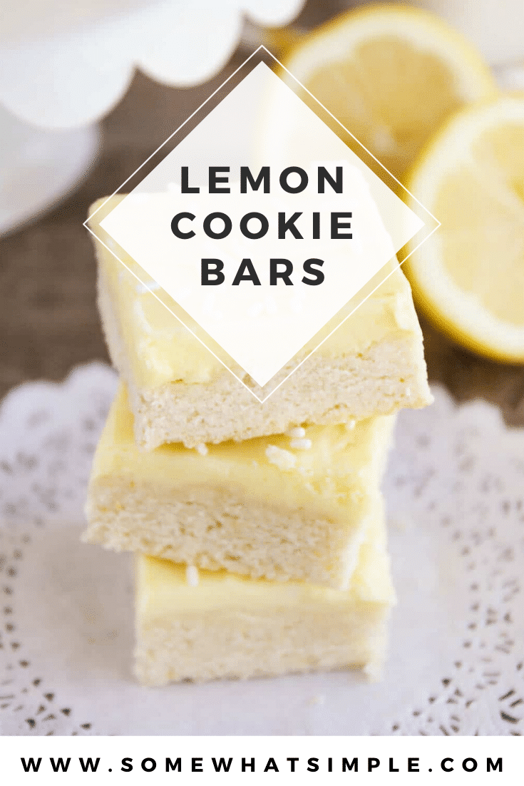 Lemon Sugar Cookie Bars (Easy Recipe) - Somewhat Simple