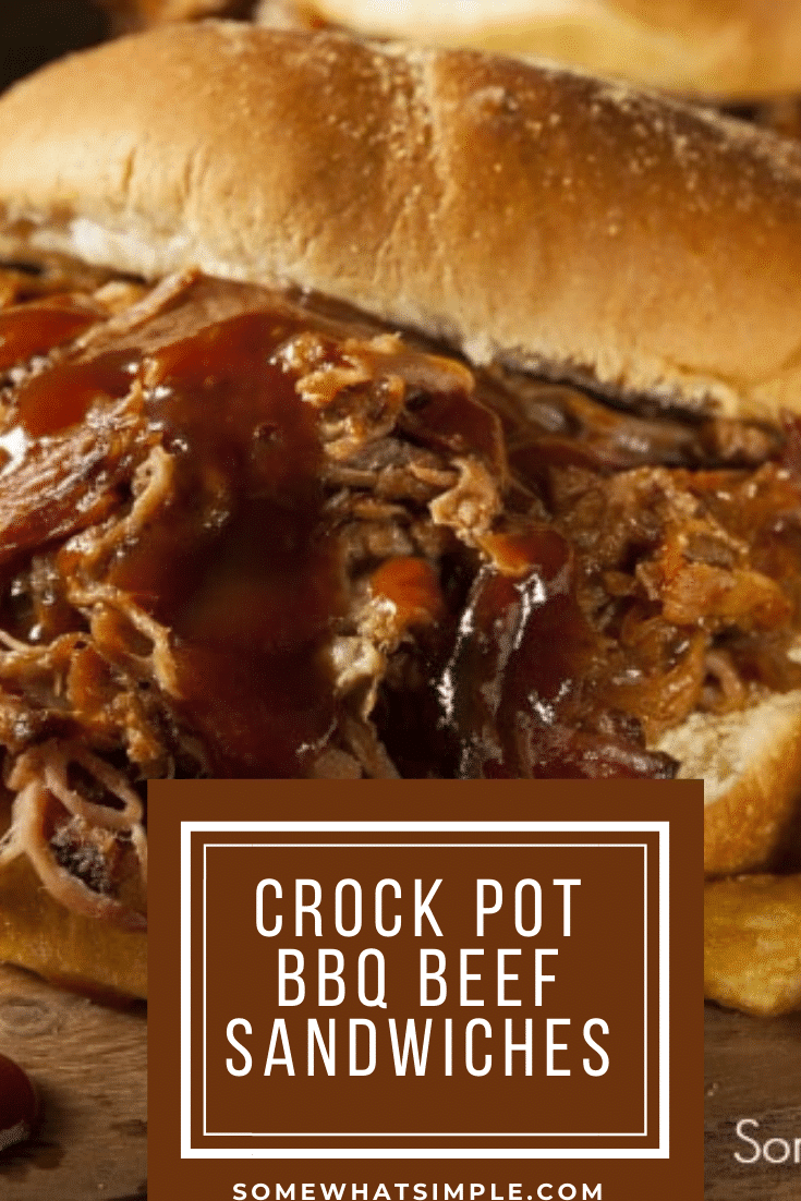 Crock Pot Bbq Beef Sandwiches Somewhat Simple