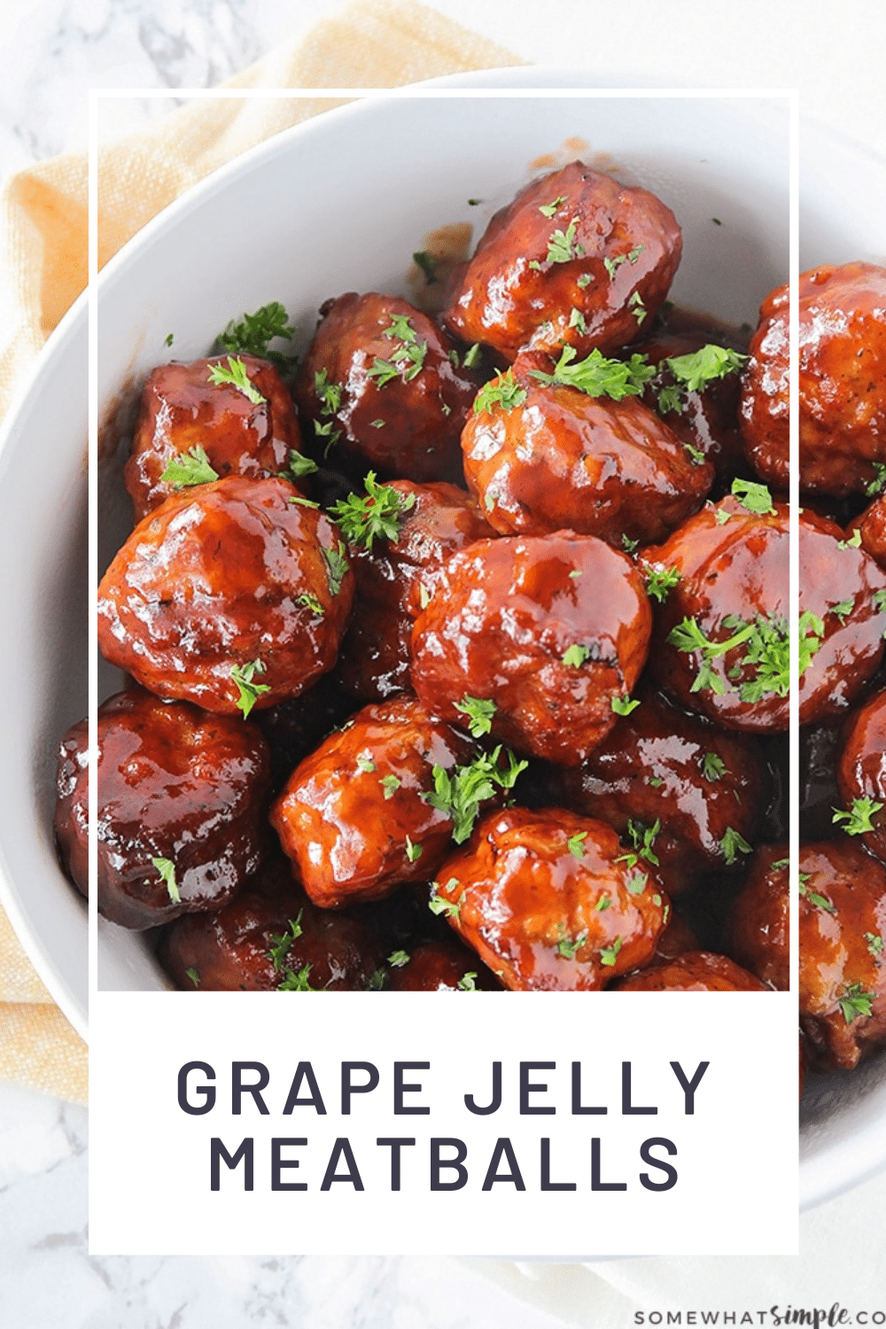 Crock Pot Grape Jelly Meatballs (3 Ingredients) | Somewhat Simple
