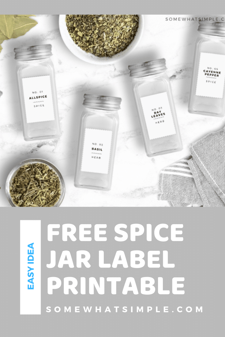 Printable Herb and Spice Jar Labels