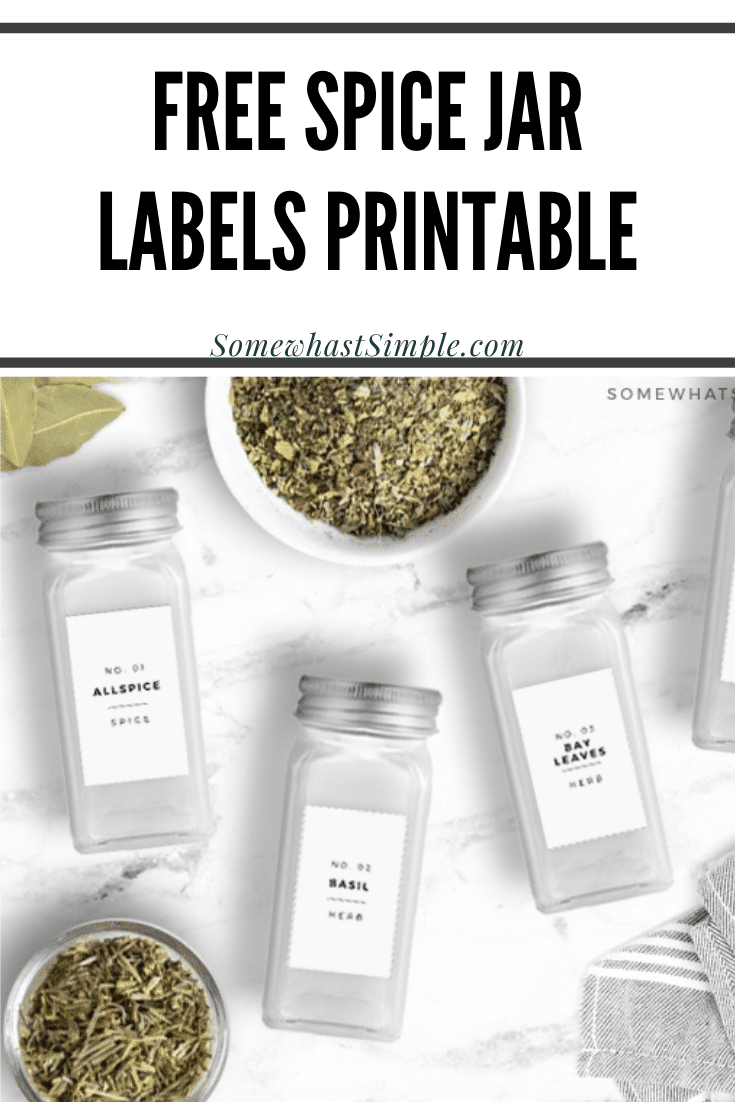 Spice jar labels (with free printables!) - The Kiwi Country Girl