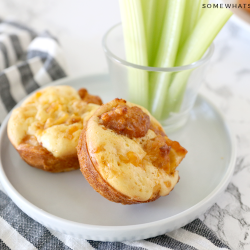 Buffalo Chicken Cupcakes From Somewhat Simple