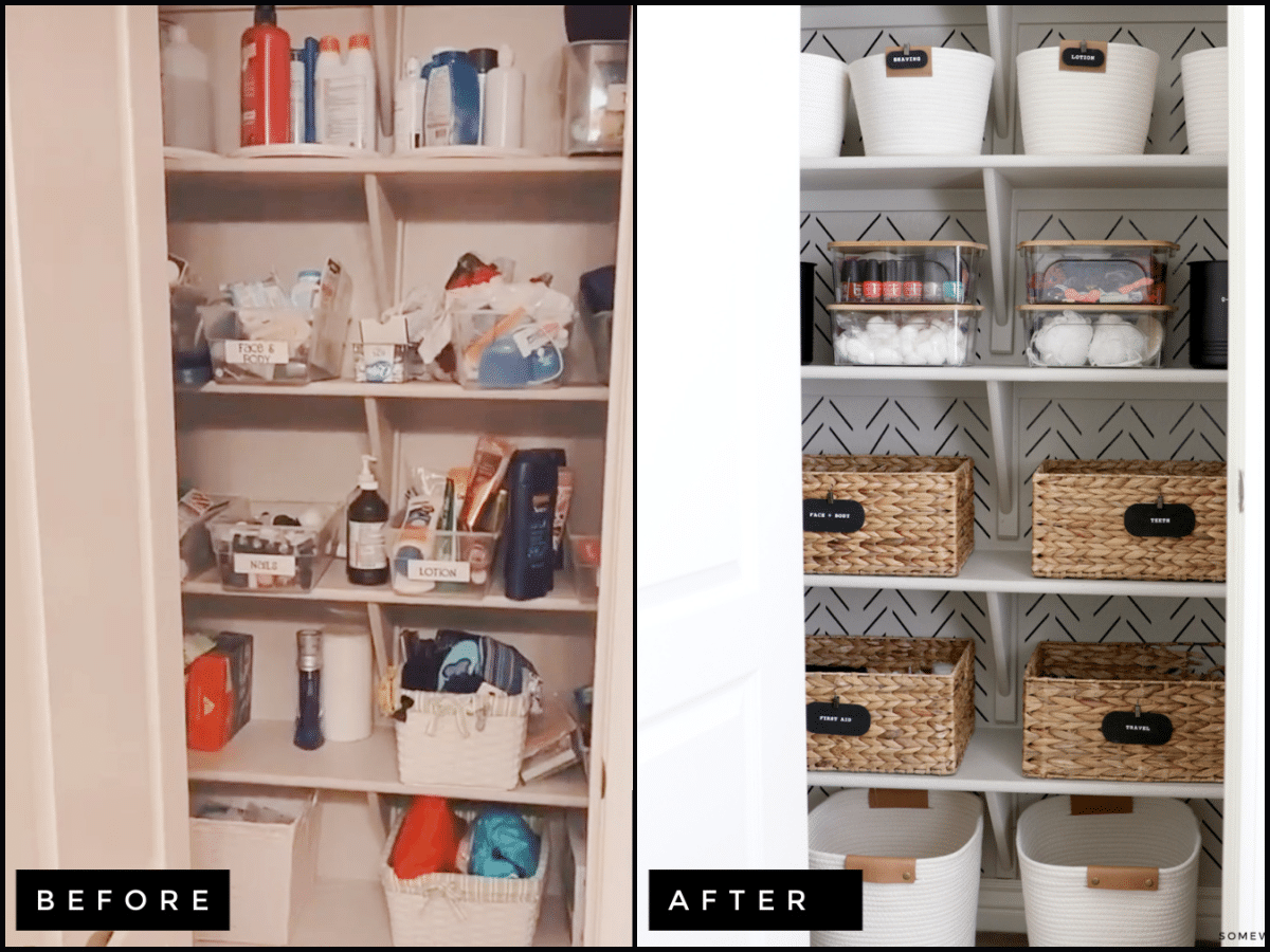 How to Organize a Bathroom Closet