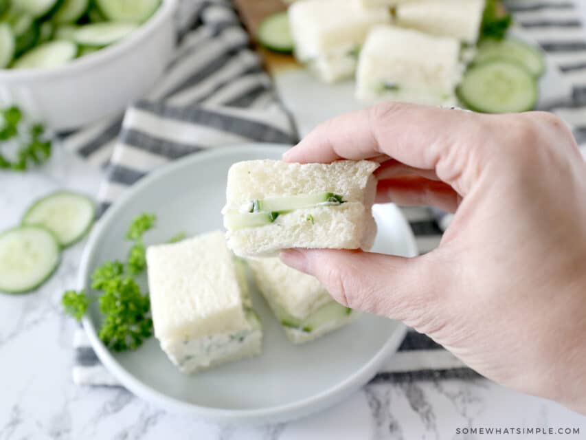 Cucumber Sandwiches - from Somewhat Simple .com